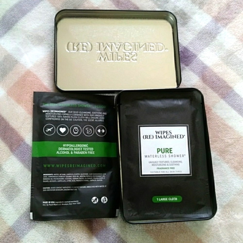 Pure waterless shower - body wipes reimagined